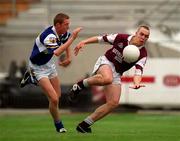 25 June 2000; PJ Ward of Westmeath in action against Darren Hogan of Westmeath during the Leinster Minor Football Championship Semi-Final match between Westmeath and Laois at Croke Park in Dublin. Photo by Ray McManus/Sportsfile