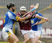 2 May 2004; Vincent Bateman of Westmeath in action against Michael O'Neill of Wicklow during the Guinness Leinster Senior Hurling Championship Preliminary Round match between Westmeath and Wicklow at Cusack Park in Mullingar, Westmeath. Photo by Pat Murphy/Sportsfile