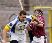 2 May 2004; Thomas Finn of Wicklow in action against Ronan Whelan of Westmeath during the Guinness Leinster Senior Hurling Championship Preliminary Round match between Westmeath and Wicklow at Cusack Park in Mullingar, Westmeath. Photo by Pat Murphy/Sportsfile