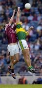 2 May 2004; Eoin Brosnan of Kerry contests a high ball with Joe Bergin of Galway during the Allianz National Football League Division 1 Final between Kerry and Galway at Croke Park in Dublin. Photo by Damien Eagers/Sportsfile