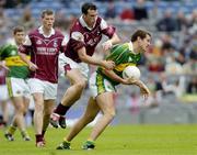 2 May 2004; Eoin Brosnan of Kerry in action against Joe Bergin of Galway during the Allianz National Football League Division 1 Final between Kerry and Galway at Croke Park in Dublin. Photo by Damien Eagers/Sportsfile