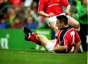 27 May 2000; David Wallace of Munster scores his side's try during the Heineken Cup Final between Munster and Northampton Saints at Twickenham Stadium in London, England. Photo by Matt Browne/Sportsfile
