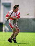 29 April 2000; Kieran McKeever of Derry during the Church & General National Hurling League Division 1 Relegation Play-Off match between Kerry and Derry at Parnell Park in Dublin. Photo by Brendan Moran/Sportsfile