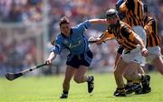 18 June 2000; Ger Ennis of Dublin in action against Noel Hickey of Kilkenny during the Guinness Leinster Senior Hurling Championship Semi-Final match between Kilkenny and Dublin at Croke Park in Dublin. Photo by Ray McManus/Sportsfile