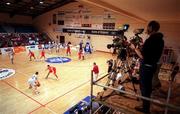 7 January 2000; A general view Neptune Stadium in Cork during the  ESB Men's Superleague Basketball match between Neptune and Waterford Crystal as TG4 cameras broadcast the game live. Photo by Brendan Moran/Sportsfile