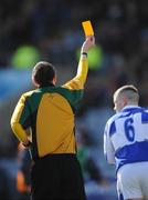 9 March 2008; A general view of a yellow card being shown. Leinster Under 21 Football Championship, Laois v Wicklow, O'Moore Park, Portlaoise. Photo by Sportsfile