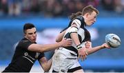 17 March 2015; Sean Long, Belvedere College, in action against Tom Foley, CC Roscrea. Bank of Ireland Leinster Schools Senior Cup Final, in association with Beauchamps Solicitors, Belvedere College v Cistercian College Roscrea. RDS, Ballsbridge, Dublin. Picture credit: Stephen McCarthy / SPORTSFILE