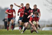 19 March 2015; Rory Scholes, Ulster Ravens, in action against Neil Cronin, Munster A. A Interprovincial, Munster A v Ulster Ravens, Nenagh Ormonde RFC, Nenagh, Co. Tipperary. Picture credit: Ramsey Cardy / SPORTSFILE