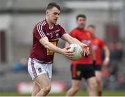 15 March 2015; Jamie Gonoud, Westmeath, in action against Down. Allianz Football League, Division 2, Round 5, Westmeath v Down, Cusack Park, Mullingar, Co. Westmeath. Picture credit: Matt Browne / SPORTSFILE