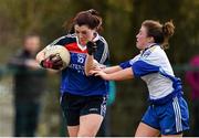 20 March 2015; Julie McLoughlin, WIT, in action against Niamh Harney, DIT. Lynch Cup Ladies Football, WIT v DIT. Cork IT, Bishopstown, Cork. Picture credit: Matt Browne / SPORTSFILE