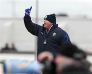 15 March 2008; Linfield manager David Jeffrey shouts instructions to his players. Carnegie Premier League, Lisburn Distillery v Linfield, Ballyskeagh, Lisburn, Co. Antrim. Picture credit; Oliver McVeigh / SPORTSFILE