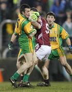 15 March 2008; David Walsh, Donegal, in action against Paul Geraghty, Galway. Allianz National Football League, Division 1, Round 4, Donegal v Galway, Fr. Tierney Park, Ballyshannon, Co. Donegal. Picture credit; Oliver McVeigh / SPORTSFILE