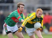 16 March 2008; Seamus Scanlon, Kerry, in action against Ronan McGarrity, Mayo. Allianz National Football League, Division 1, Round 4, Mayo v Kerry, McHale Park, Castlebar, Co. Mayo. Picture credit; Paul Mohan / SPORTSFILE
