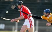 16 March 2008; John Gardiner, Cork, in action against Karl Mc Keegan, Antrim. Allianz National Hurling League, Division 1A, Round 4, Antrim v Cork, Casement Park, Belfast, Co. Antrim. Picture credit; Peter Morrison / SPORTSFILE