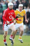 16 March 2008; Timmy McCarty, Cork, in action against Johnny Mac, Antrim. Allianz National Hurling League, Division 1A, Round 4, Antrim v Cork, Casement Park, Belfast, Co. Antrim. Picture credit; Peter Morrison / SPORTSFILE