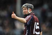 16 March 2008; Niall Healy, Galway, gives the thumbs up after scoring his side's second goal. Allianz National Hurling League, Division 1B, Round 4, Laois v Galway, O'Moore Park, Portlaoise. Picture credit; Brian Lawless / SPORTSFILE