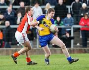 16 March 2008; Michael Finneran, Roscommon, in action against Gareth Swift, Armagh. Allianz National Football League, Division 2, Round 4, Armagh v Roscommon, St Oliver Plunkett Park, Crossmaglen, Co. Armagh. Picture credit; Oliver McVeigh / SPORTSFILE