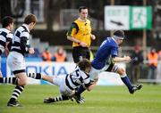 16 March 2008; Ronan Lennon, St Mary's College, is tackled by Colly O'Shea, Belvedere College. Leinster Schools Senior Cup Final, Belvedere College v St Mary's College, RDS, Dublin. Picture credit; Caroline Quinn / SPORTSFILE