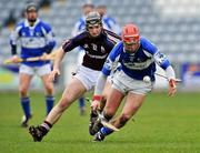 16 March 2008; Eoin Holohan, Laois, in action against Adrian Cullinane, Galway. Allianz National Hurling League, Division 1B, Round 4, Laois v Galway, O'Moore Park, Portlaoise. Picture credit; Brian Lawless / SPORTSFILE