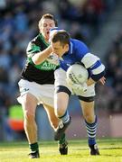 17 March 2008; St Vincent's goalkeeper Michael Savage clears under pressure from Alan Cronin, Nemo Rangers. AIB All-Ireland Club Football Final - St Vincent's v Nemo Rangers, Croke Park, Dublin. Picture credit; Ray McManus / SPORTSFILE