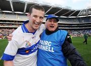 17 March 2008; Michael O'Shea and St Vincent's manager Mickey Whelan celebrate victory. AIB All-Ireland Club Football Final - St Vincents v Nemo Rangers, Croke Park, Dublin. Picture credit; Ray McManus / SPORTSFILE