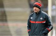 15 March 2015; Cork manager Brian Cuthbert. Allianz Football League, Division 1, Round 5, Tyrone v Cork, Healy Park, Omagh, Co. Tyrone. Picture credit: Oliver McVeigh / SPORTSFILE