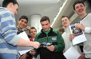 18 March 2008; Matthew Macklin signs autographs for fans at the Matthew Macklin and Yori Boy Campas press conference and public workout. Blanchardstown Shopping Centre, Blanchardstown, Co. Dublin. Picture credit: Caroline Quinn / SPORTSFILE