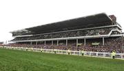 14 March 2008; A general view of the Grandstand ahead of the totesport Chelthenham Gold Cup. Cheltenham Racing Festival, Prestbury Park, Cheltenham, England. Picture credit; Stephen McCarthy / SPORTSFILE