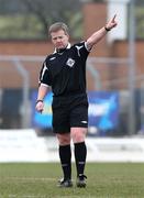15 March 2008; Referee Tim Moutray. Carnegie Premier League, Lisburn Distillery v Linfield, Ballyskeagh, Lisburn, Co. Antrim. Picture credit; Oliver McVeigh / SPORTSFILE