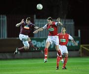 21 March 2008; Derek O'Brien, Galway United, in action against, Jamie Harris St Patrick's Athletic. eircom league Premier Division, St Patrick's Athletic v Galway United, Richmond Park, Dublin. Picture credit; David Maher / SPORTSFILE