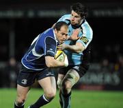 21 March 2008; Felipe Contepomi, Leinster, is tackled by John Beattie, Glasgow Warriors. Magners League, Leinster v Glasgow Warriors, RDS, Ballsbridge, Dublin. Picture credit; Matt Browne / SPORTSFILE