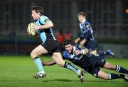 21 March 2008; Scott Barrow, Glasgow Warriors, is tackled by Brian Blaney, Leinster. Magners League, Leinster v Glasgow Warriors, RDS, Ballsbridge, Dublin. Picture credit; Matt Browne / SPORTSFILE