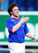 22 March 2008; Linfield 's Jamie Mulgrew reacts after scoring a goal. Carnegie Premier League, Linfield v Institute, Windsor Park, Belfast, Co. Antrim. Picture credit; Peter Morrison / SPORTSFILE