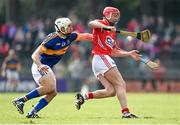 22 March 2015; Lorcan McLoughlin, Cork, in action against Patrick Maher, Tipperary. Allianz Hurling League Division 1A, round 5, Cork v Tipperary, Páirc Uí Rinn, Cork. Photo by Sportsfile