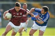 22 March 2015; Sean Denvir, Galway, in action against Robbie Kehoe, Laois. Allianz Football League Division 2, round 3, Galway v Laois, Tuam Stadium, Tuam, Co. Galway. Picture credit: Ray Ryan / SPORTSFILE
