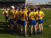 22 March 2015; The Clare manager Davy Fitzgerald speaks to his players after the game. Allianz Hurling League Division 1A, round 5, Kilkenny v Clare, Nowlan Park, Kilkenny. Picture credit: Ray McManus / SPORTSFILE