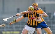 22 March 2015; John Power, Kilkenny, in action against Jack Browne, Clare. Allianz Hurling League Division 1A, round 5, Kilkenny v Clare, Nowlan Park, Kilkenny. Picture credit: Ray McManus / SPORTSFILE