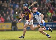 22 March 2015; Kevin Foley, Wexford, in action against Tadhg De Burca, Waterford. Allianz Hurling League Division 1B, round 5, Wexford v Waterford, Innovate Wexford Park, Wexford. Picture credit: Matt Browne / SPORTSFILE