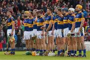 22 March 2015; The Tipperary team stand for the National Anthem. Allianz Hurling League Division 1A, round 5, Cork v Tipperary, Páirc Uí Rinn, Cork. Photo by Sportsfile