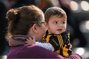 22 March 2015; Kilkkenny supporter Ella Jasinghe, eight months old, with her mother Katie at the game. Kilkenny. Allianz Hurling League Division 1A, round 5, Kilkenny v Clare, Nowlan Park, Kilkenny. Picture credit: Ray McManus / SPORTSFILE