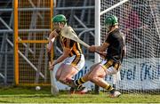 22 March 2015; Kilkenny full back Paul Murphy, supported by goalkeeper Eoin Murphy, saves a last minute penalty. Allianz Hurling League Division 1A, round 5, Kilkenny v Clare, Nowlan Park, Kilkenny. Picture credit: Ray McManus / SPORTSFILE