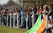 22 March 2015; Supporters look on during the game. Aviva FAI Junior Cup Quarter-Final, Clonmel Celtic v City Utd. Celtic Park, Clonmel, Co. Tipperary. Picture credit: Diarmuid Greene / SPORTSFILE