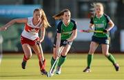 22 March 2015; Emma Smyth, Ireland, in action against Brienne Stairs, Canada. World Hockey League 2 Final, Ireland v Canada. National Hockey Stadium, UCD, Belfield, Dublin. Picture credit: Brendan Moran / SPORTSFILE