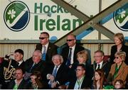 22 March 2015; President of Ireland Michael D Higgins in attendance at the game. Ireland v Canada - World Hockey League 2 Final, National Hockey Stadium, UCD, Belfield, Dublin. Picture credit: Piaras O Midheach / SPORTSFILE