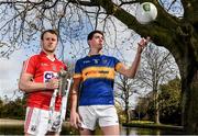 23 March 2015; Brian O’Driscoll, Cork, and Colin O’Riordan, Tipperary, pictured at Herbert Park, Dublin, ahead of the EirGrid GAA Football U21 Munster Final on Wednesday, April 8th. Herbert Park, Dublin. Picture credit: Pat Murphy / SPORTSFILE
