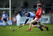 9 March 2008; David O'Callaghan, Dublin, in action against Cian O'Connor, Cork. Allianz National Hurling League, Division 1A, Round 3, Dublin v Cork, Parnell Park. Picture credit: Ray McManus / SPORTSFILE