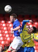 22 March 2008; Peter Thompson, Linfield, in action against Ryan Semple, Institute. Carnegie Premier League, Linfield v Institute, Windsor Park, Belfast, Co. Antrim. Picture credit; Peter Morrison / SPORTSFILE