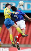 22 March 2008; Philip Lowry Institute, in action against Michael Gault, Linfield.Carnegie Premier League, Linfield v Institute, Windsor Park, Belfast, Co. Antrim. Picture credit; Peter Morrison / SPORTSFILE