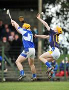 23 March 2008; Pa Bourke, Tipperary, in action against Joe Phelan, Laois. Allianz National Hurling League, Division 1A, Round 5, Tipperary v Laois, Leahy Park, Cashel, Co. Tipperary. Picture credit; David Maher / SPORTSFILE