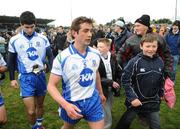23 March 2008; Monaghan captain Damien Freeman and team-mates are applauded off the pitch after the match by supporters. Allianz National Football League, Division 2, Round 4, Dublin v Monaghan, Parnell Park, Dublin. Picture credit; Stephen McCarthy / SPORTSFILE